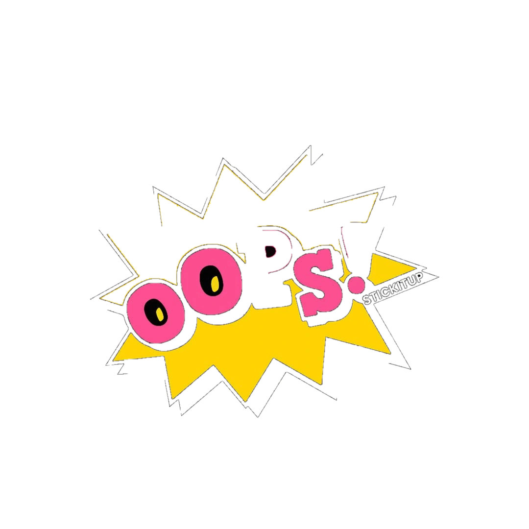 Oops Sticker